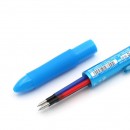 Erasable Press Multifunctional 3-Color Ball Pen