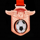 Football Hollow Rotating Medal