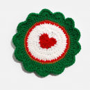 圣诞棉绳编织隔热垫 圣诞棉绳编织隔热垫