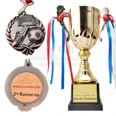 保齡球獎牌和金屬獎盃-如心酒店集團