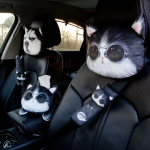 Car neck pillow, headrest/safety shoulder pad