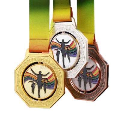 Rotating marathon Medal