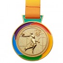 Basketball Metal Medal