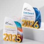 創意金屬水晶獎座