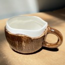 不規則椰子陶瓷馬克杯