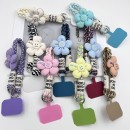 Flower Contrasting Color Mobile Phone Lanyard