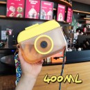 創意相机吸管塑料果汁水杯