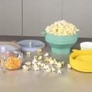 Silicone Popcorn Bowl With Handle Silicone Popcorn Bowl With Handle