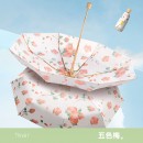 雙層黑膠五摺雨傘