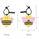 Bee Stress Relief Squeeze Keychain
