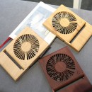 Wood Grain Mini Fan