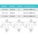 彩色捆條透明雨衣