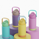 Handheld liquid silicone suction nozzle insulated cup