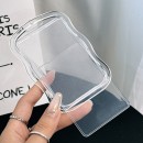 Transparent sliding cover card holder