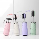 Retractable Handle Mini Sun Umbrella