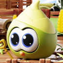 Eye-popping vegetable squeeze stress-relief toy