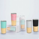 Bamboo Stainless Steel Thermal Mug