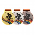 Colorful Cycling Medal