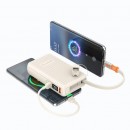 伸縮自帶線移動電源
