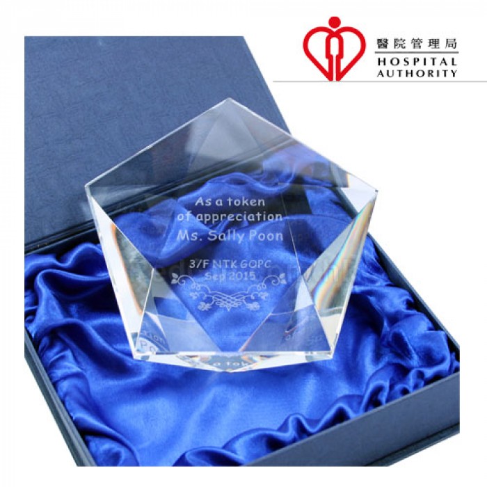 幸运星水晶奖座-医院管理局