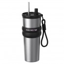 Large-Capacity Portable Thermos With  Stainless Steel/Ceramic Inner Liner