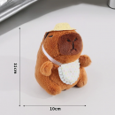 卡皮巴拉毛絨玩偶鑰匙扣