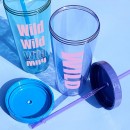 640ML Plastic Straw Cup