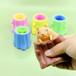 樹樁松鼠減壓玩具