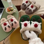 Christmas Reindeer Cotton Slippers