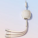 140W 2-in-1-to-3 Retractable Fast Charging Data Cable 140W 2-in-1-to-3 Retractable Fast Charging Data Cable