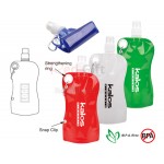 Foldable Water Bottle with Carabiner