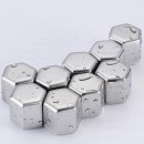 Hexagon Metal Ice Cubes