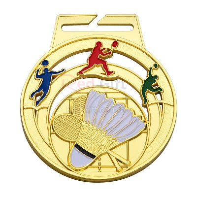 Badminton Metal Medal