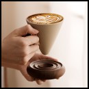Stoneware Funnel Coffee Cup