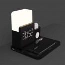 Wireless Charger Three-In-One Lamp Clock (Mobile Phone + Watch + Earphone)