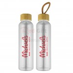 18.5OZ Nam-bamboo Lids PP Glass Bottle