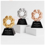 創意金屬水晶獎座