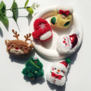 圣诞毛绒胸针/挂件