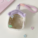 Plush small house transparent doll bag storage bag Plush small house transparent doll bag storage bag