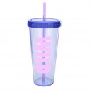 640ML Plastic Straw Cup