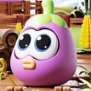 Eye-popping vegetable squeeze stress-relief toy