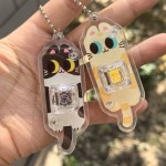 猫咪按键解压玩具钥匙扣