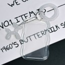 Transparent sliding cover card holder