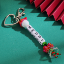 Christmas atmosphere keychain pendant woven lanyard