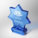 Creative Seven-pointed Star Blue Crystal Trophy