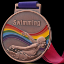 Swimming Metal Medal