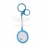 Badminton racket keychain pendant