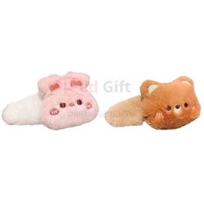 Custom plush hair clips available