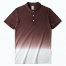 Gradient Colors Printed Polo Shirt