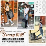 防水手提可拆輪子多功能折疊登機包